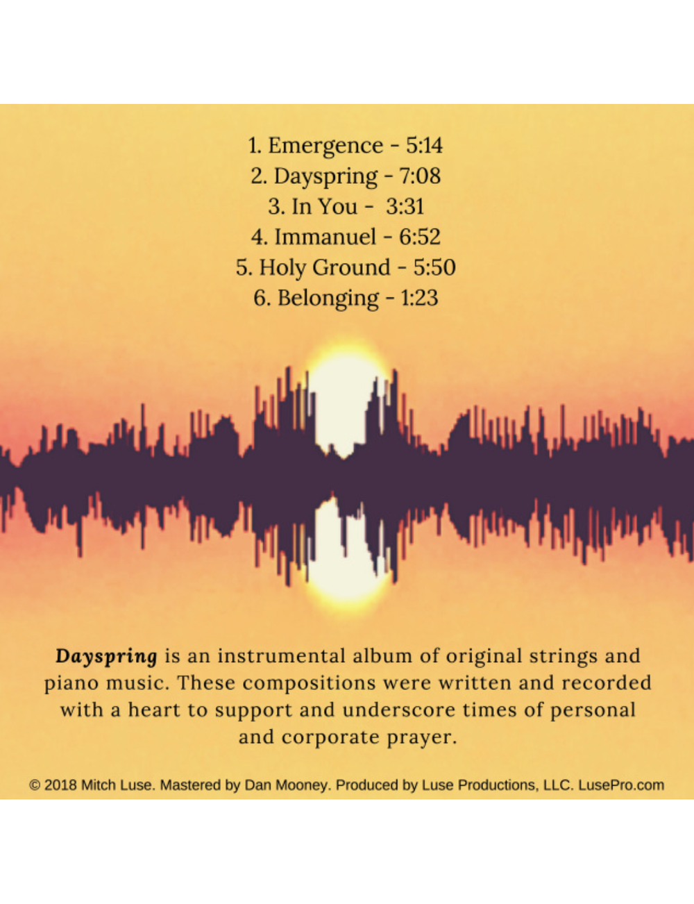 Dayspring, Music To Pray By (Digital Download) — ConnectUp